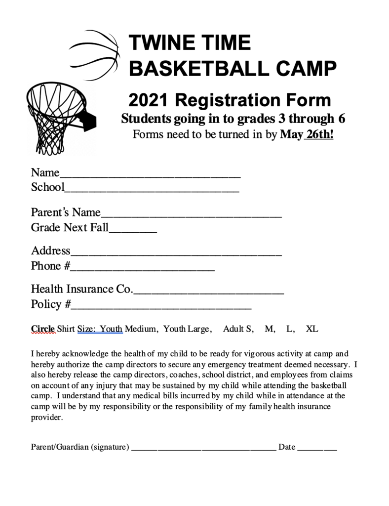 basketball camp registration info