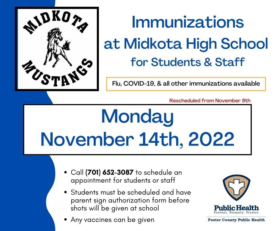Nov. Immunizations Reschedule