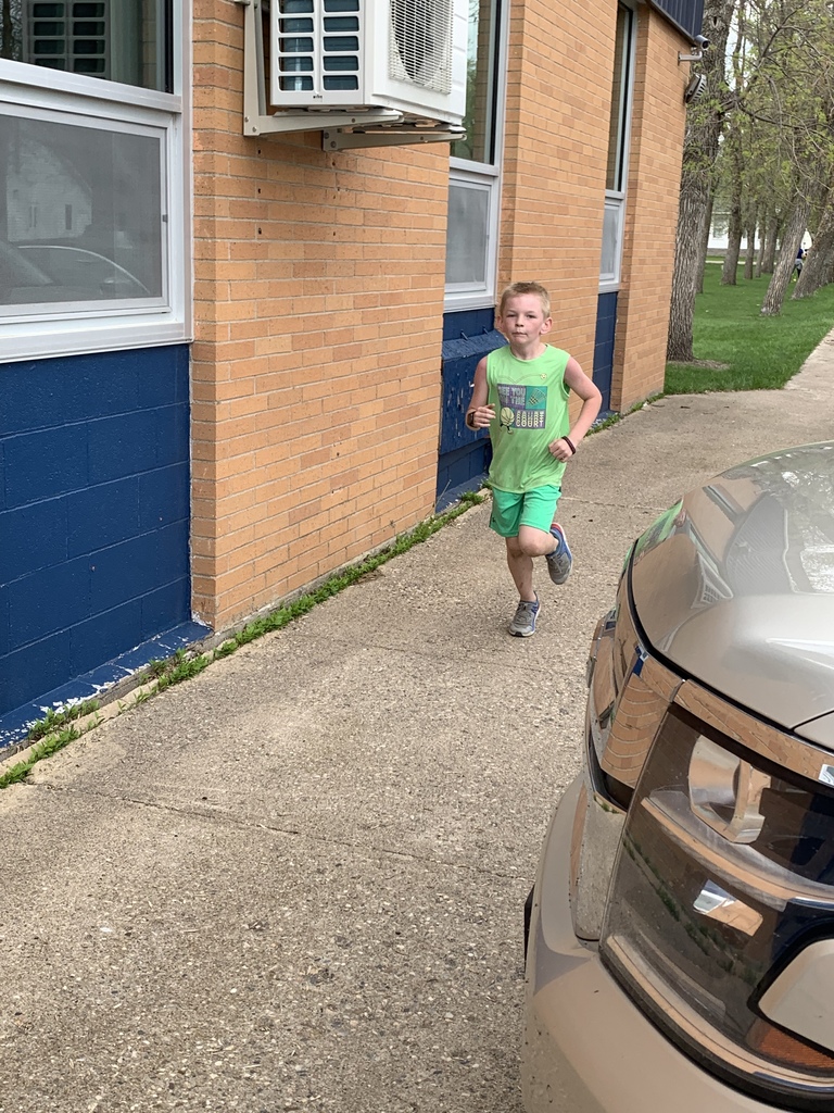 Running with dedication.